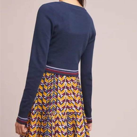 Maeve Loretta cropped tie neck sweater - Picture 3 of 9